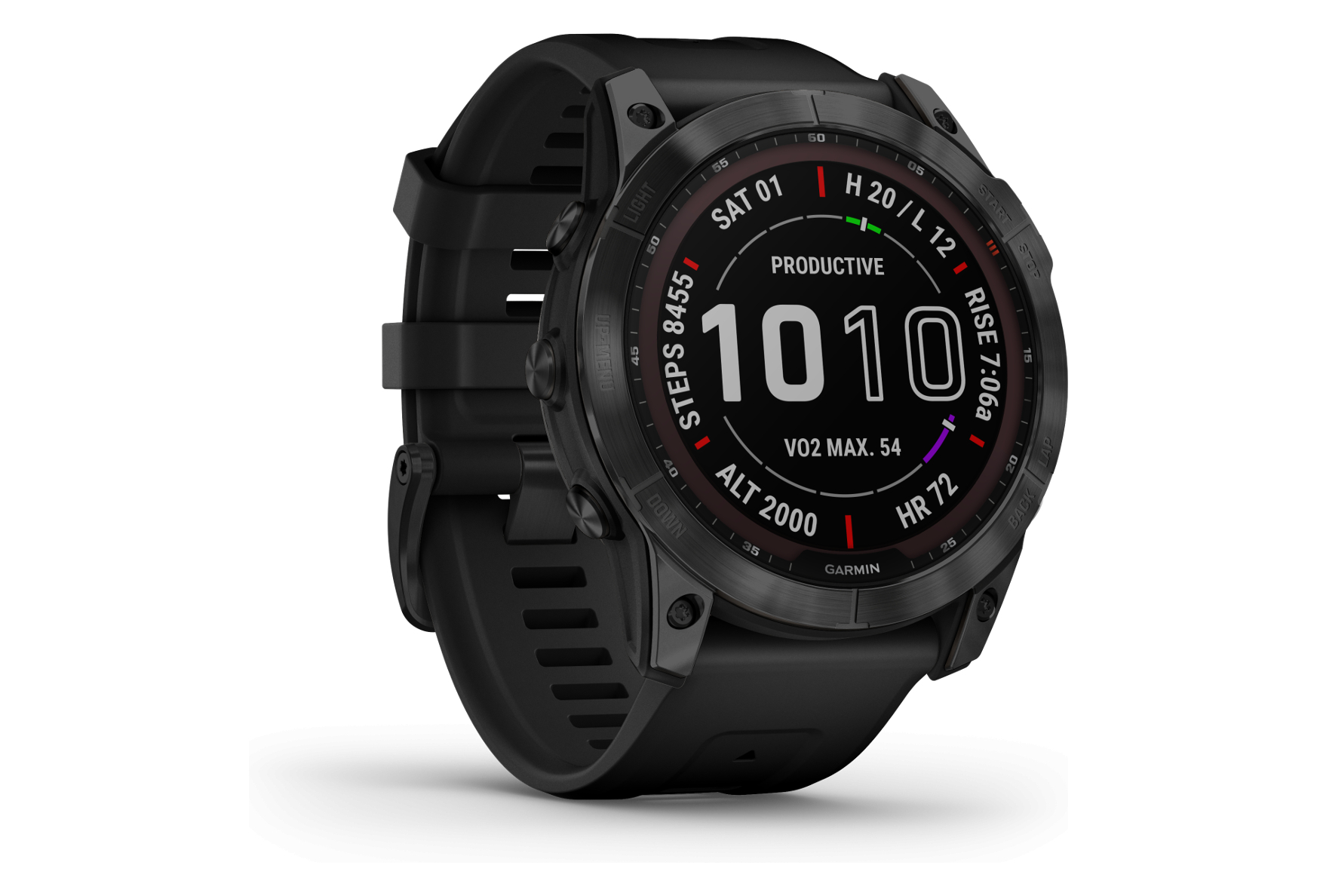 Garmin Fenix 7X Sapphire Solar Noir – Image 6