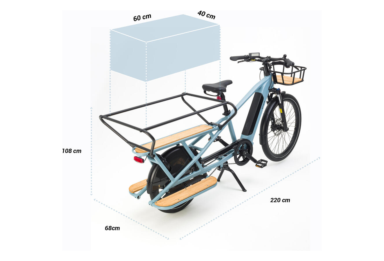 Btwin Elops R500E Microshift 8V 26/20'' 672 Wh Bleu 2022 – Image 3