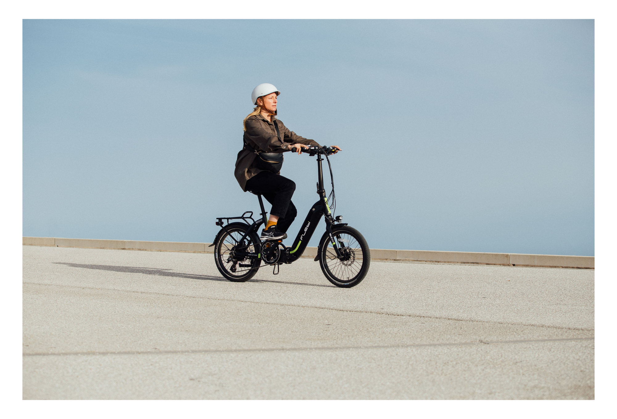 Vélo Electrique Pliant Swan 20 bleu ciel – Image 8