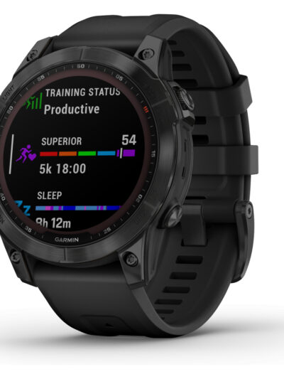 Garmin Fenix 7 Sapphire Solar Titane Noir