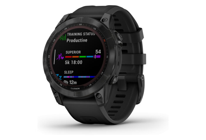 Garmin Fenix 7 Sapphire Solar Titane Noir