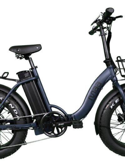 Piko bleu jean et noir fat bike pliant électrique