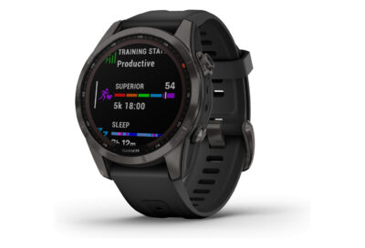 Garmin Fenix 7S Sapphire Solar Titane Carbon Gris