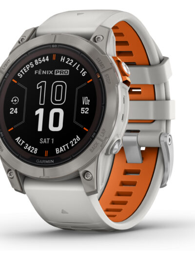 Fenix 7 Pro Sapphire Solar Titane Gris Orange