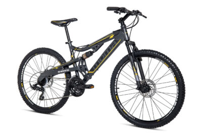 Moma Bikes EQX 26 5.0 Aluminium. SHIMANO 24V Freins a Disque Double Suspension