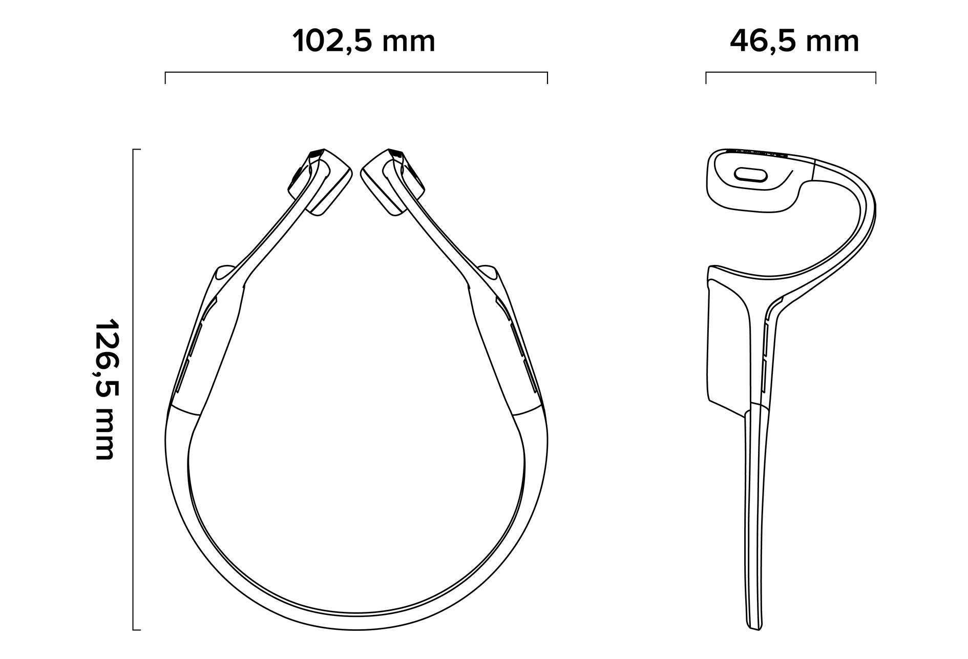 Casque à Conduction Osseuse Suunto Wing Noir – Image 10