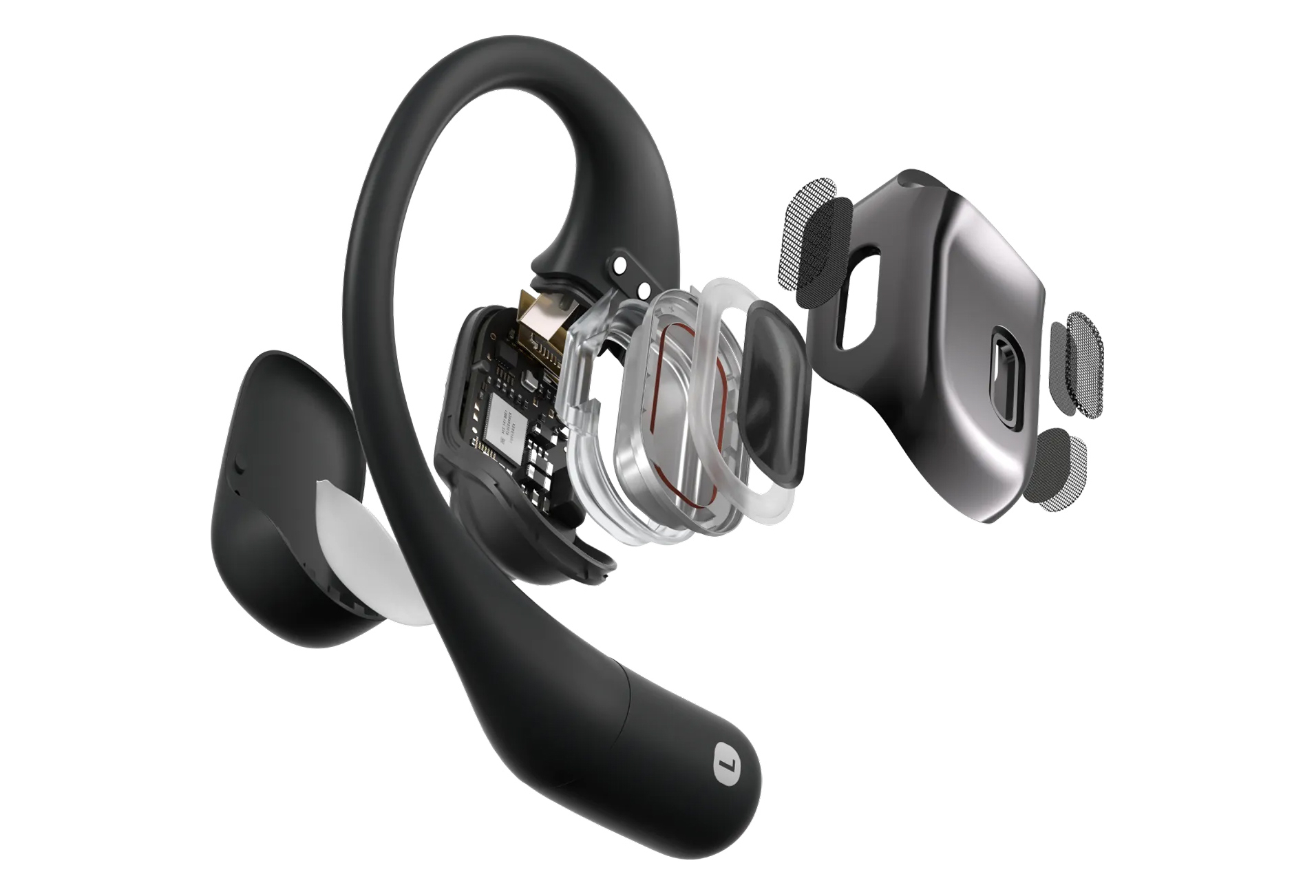 Écouteurs Bluetooth Shokz OpenFit Noir – Image 4