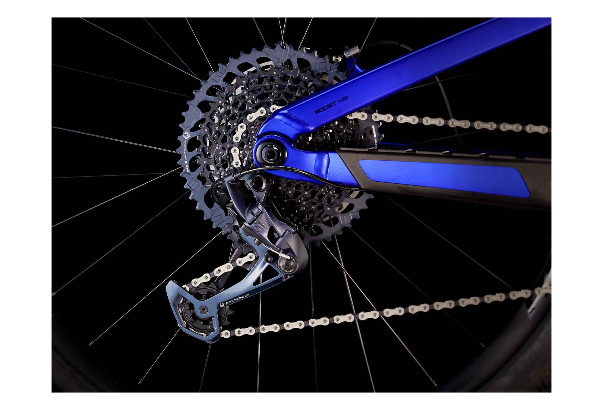 Trek Slash 8 Sram GX Eagle 12V 29'' Bleu Mat 2023 – Image 4