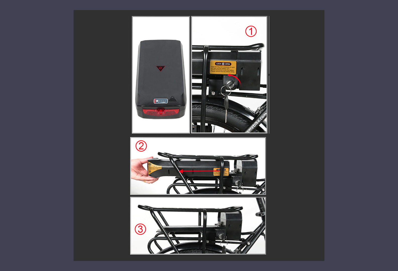 Samebike JG20 350W 36V 10Ah (360Wh) roue 20 – Image 3