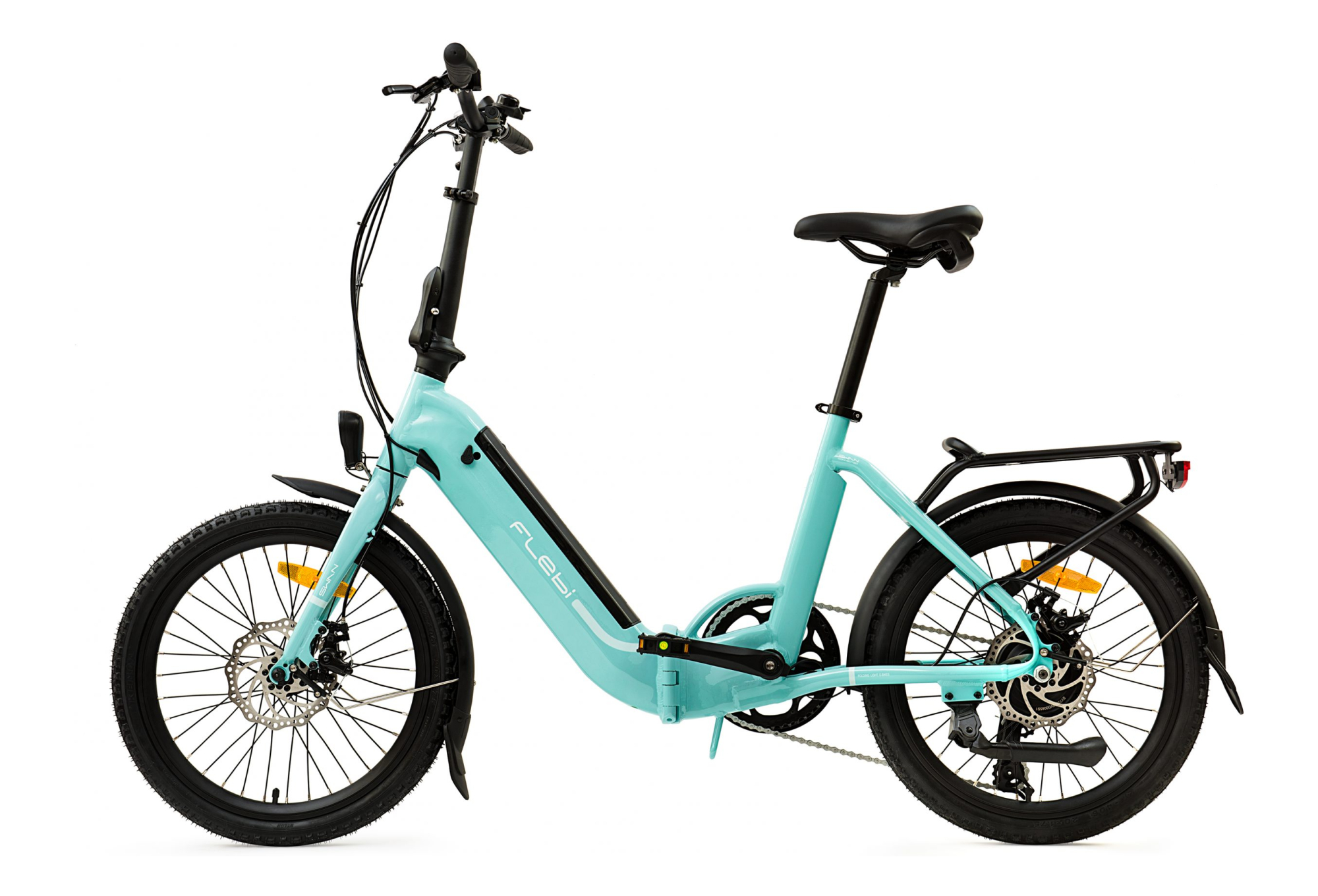 Vélo Electrique Pliant Swan 20 bleu ciel – Image 4